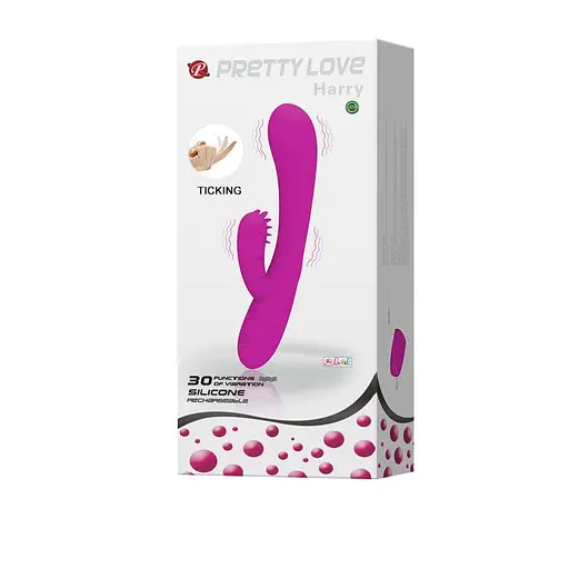 Вібратор-кролик Pretty Love Harry 19.2 см фіолетовий - фото 10