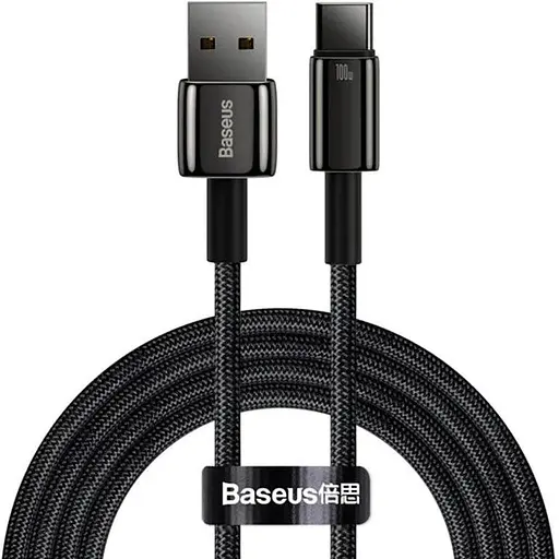 Кабель Baseus Type-C Tungsten Gold Fast Charging Data Cable 2 м 100W