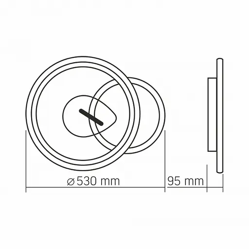 LED світильник функціональний Videx DECORA 52W VL-CLD-992-BSL - фото 3