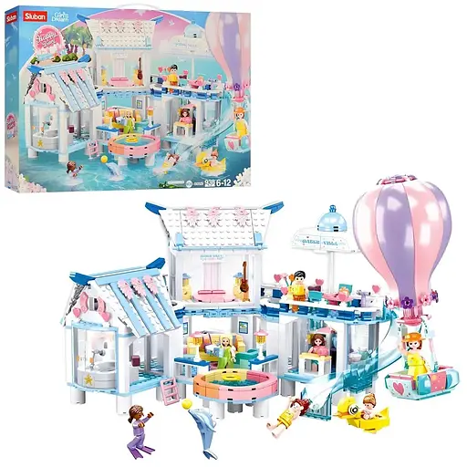 Конструктор Sluban Girl's Dream Аквапарк на 938 деталей (M38-B0929)