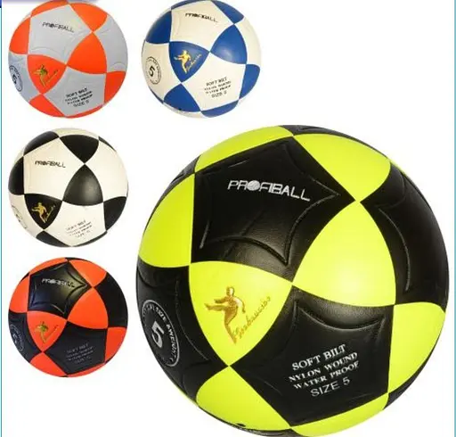 Футбольний м'яч Sport Brand MS1771 розмір №5, м'яч для активного відпочинку ПВХ Ігровий м'яч для футболу Red/Black - фото 2