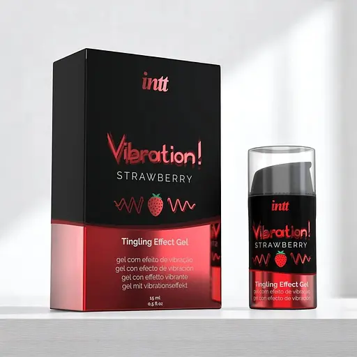 Жидкий вибратор Intt Vibration Strawberry 15 мл с эффектом вибрации до 30 минут - фото 2
