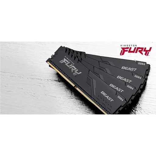 Модуль пам'яті для комп'ютера DDR4 16GB 3200 MHz Beast Black Kingston Fury (ex.HyperX) (KF432C16BB/16) - фото 4