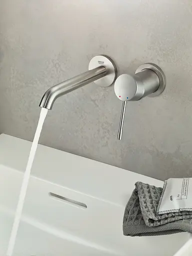 Смеситель для умывальника на два отверстия M-Size Grohe Essence 29192DC1 Хром матовый - фото 2