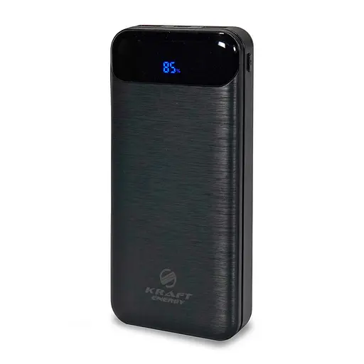 Повербанк 10000mAh Power Bank Kraft TPB-2010 Black 22.5W QC3.0 (43-00047) - фото 2