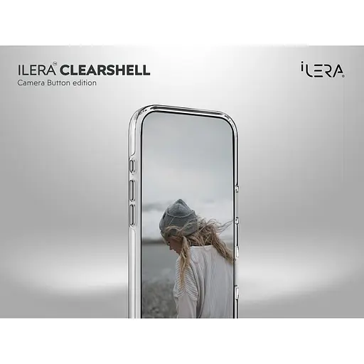Чехол iLera ClearShell Camera Button with MagSafe для Apple iPhone 17 Transparent ILHsCLCaB17 (150425) - фото 8