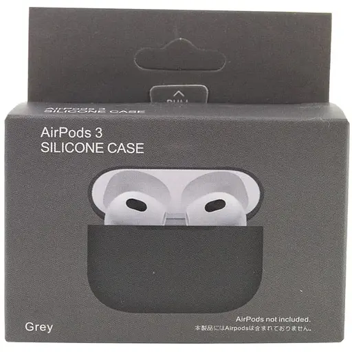 Силіконовий футляр для навушників AirPods 3 Сірий / Gray - фото 3