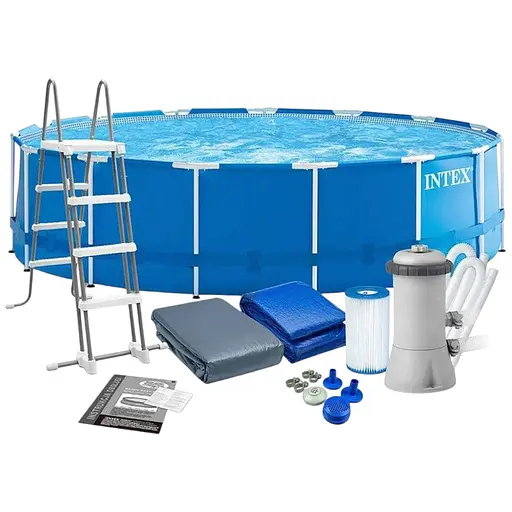 Басейн каркасний Intex 28242 NP круглий 457x122 см об'єм 16805 л від 6 років