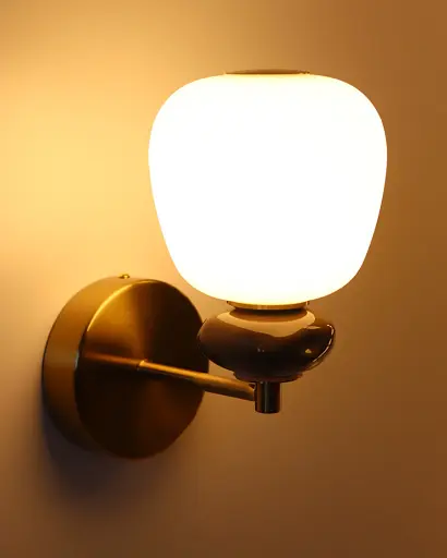 Бра, настенный светильник Nowodvorski 11703 Ceramic LED 1x8W 3000K 650Lm IP20 латунный - фото 5