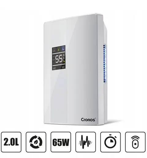 Осушувач повітря Cronos DH2000D 2L White з пультом - фото 2