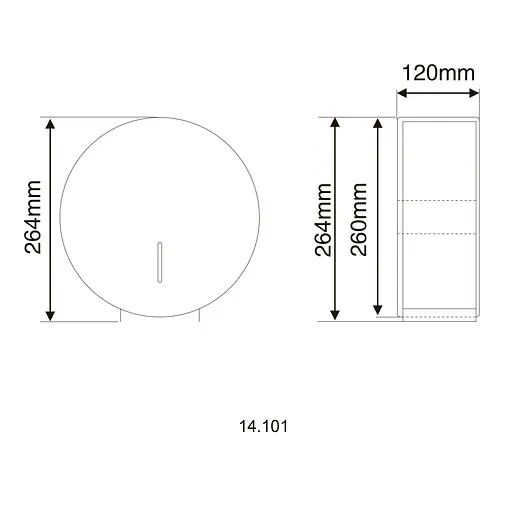 Диспенсер для туалетной бумаги HOTEC 14.101 Stainless Steel - фото 4