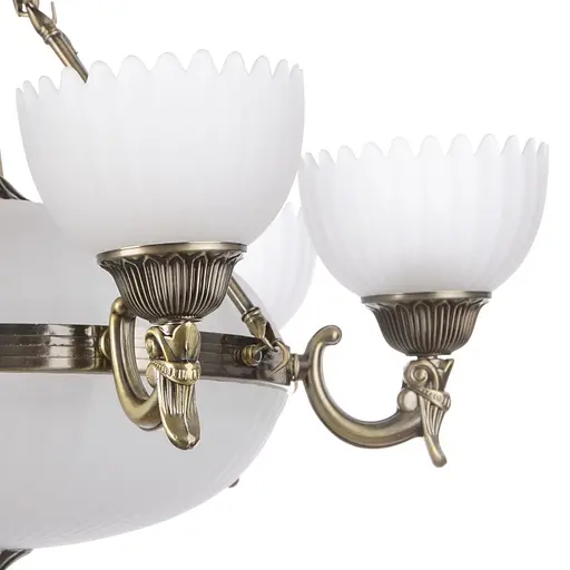 Люстра подвесная Brille классическая E27 60W BZ (BKL-454S/9) - фото 2