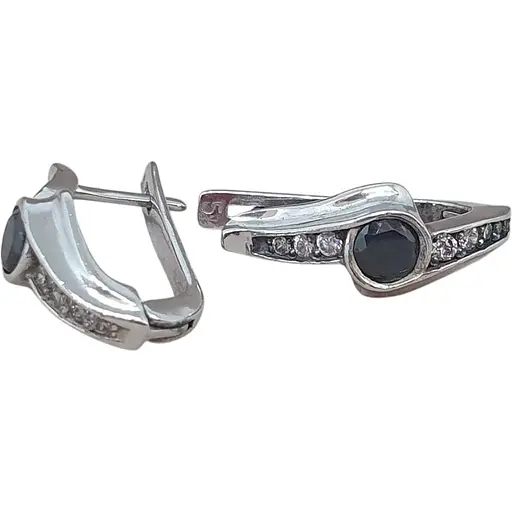 Серебряные серьги Агни Диза с фианитами. 2919Р