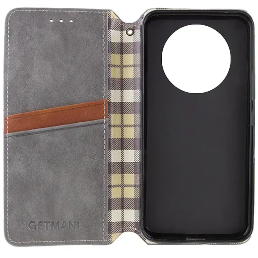 Чохол-книжка Getman шкіряний Cubic PU для Xiaomi Redmi A3 Сірий - фото 3