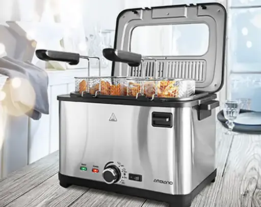 Фритюрница двойная Ambiano 95470 3 корзины в комплекте 4 л - фото 4