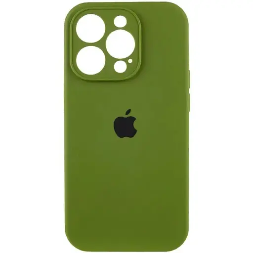 Чохол Epik Silicone Case Full Camera Protective (AA) для Apple iPhone 13 Pro (6.1) Зелений/Dark Olive - фото 1