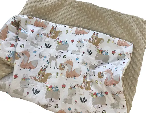 Плед з плюшем Moontime 100x80 см "Звірята" - фото 1