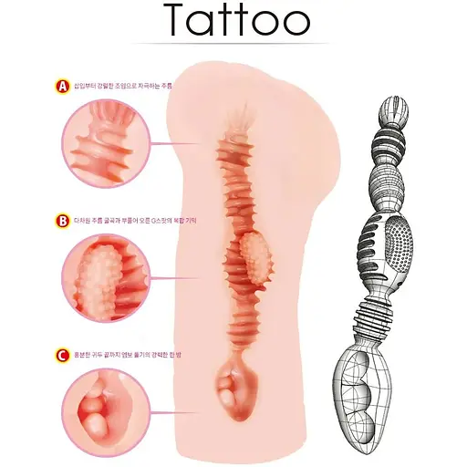 Мастурбатор-вагина Kokos Tattoo - фото 3