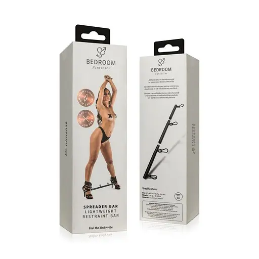 Фиксатор для рук и ног Bedroom Fantasies Spreader Bar Lightweight Restraint Bar - Black - фото 6