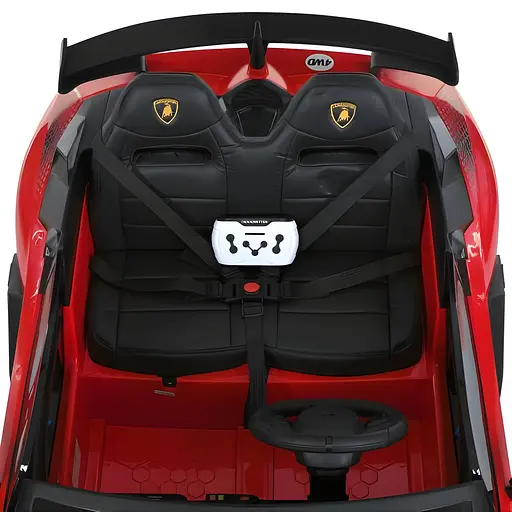 Електромобіль дитячий Bambi Lamborghini M 6026EBLR 3 два мотори м'які колеса шкіряне сидіння - фото 6
