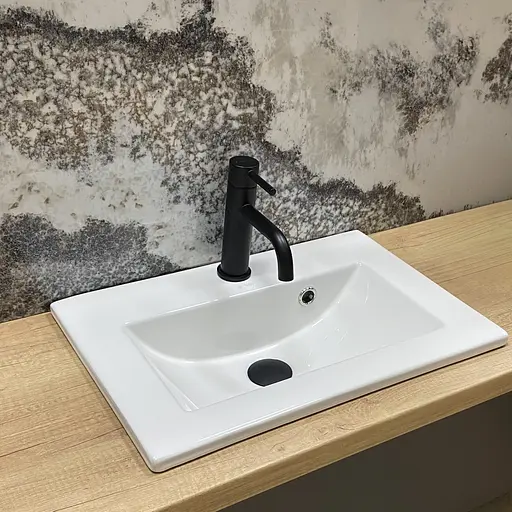 Умивальник VBI Teora 50 white врізний VBI-018050, Білий - фото 2