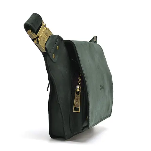 Кожаная мужская сумка на пояс TARWA 14х29х5 см sum0026000 - фото 4