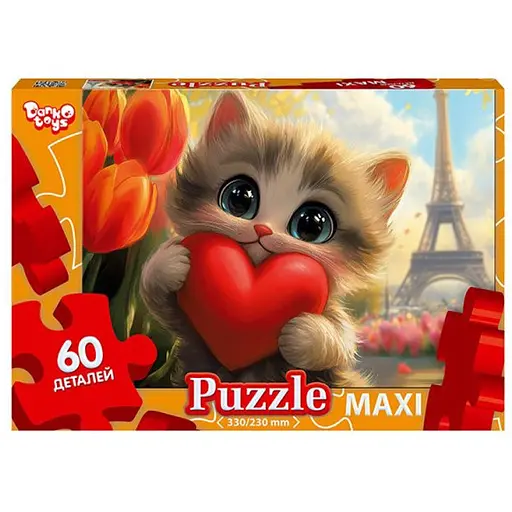 Пазл класичний Котик Mx60-11-04, 60 елементів