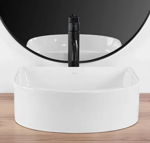 Умивальник Rea Clara white накладний REA-U0631, Білий - фото 4