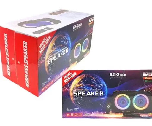 Беспроводная караоке колонка NDR-Q68 Bluetooth с микрофоном - фото 7