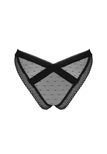 Трусики Obsessive Estiqua M/L чорний - фото 8