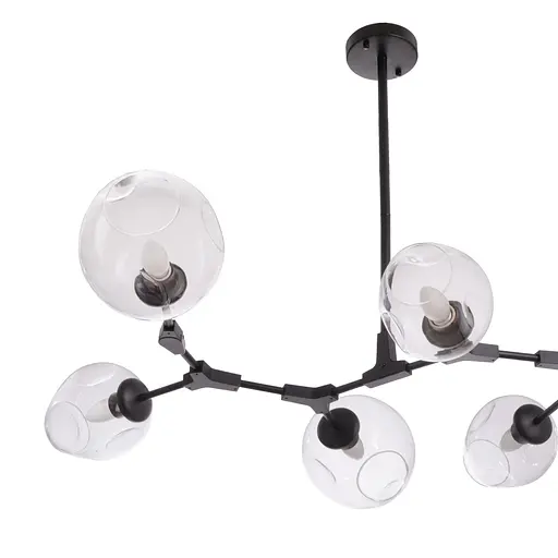 Люстра Brille молекула в зал E27 60W BK (BL-338C/6) - фото 3