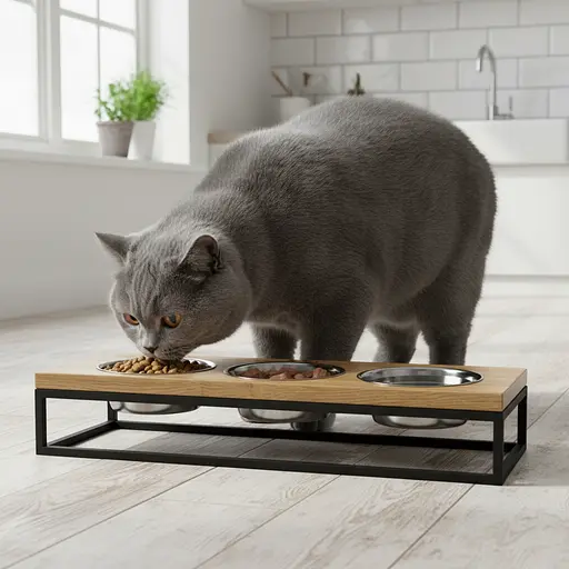 Hollky Base Bar — три миски на підставці (3 × 0,45 л) - фото 8