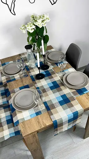 Доріжка водовідштовхувальна Шахматка синя 170х40 см - фото 6