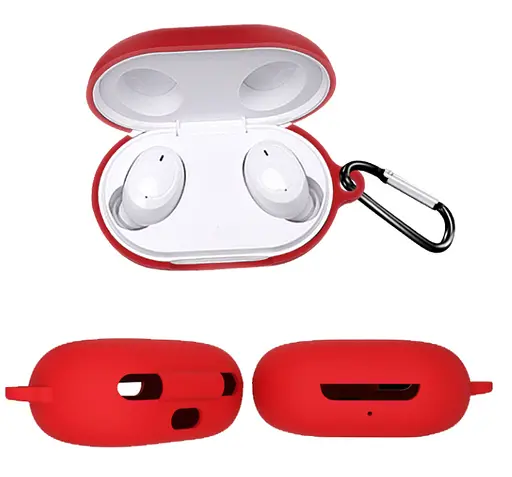 Чохол-накладка DK Silicone Candy Friendly з карабіном для Oppo Enco W11/W12 (red) - фото 2