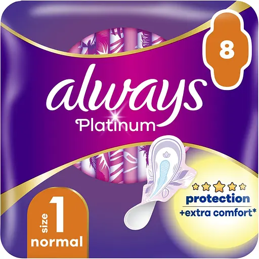 Гігієнічні прокладки Always Platinum Normal Single 16 шт.  (2 уп. х 8 шт.) - фото 2