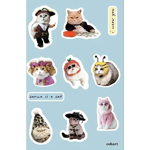 Стикерпак Cobart 3Д "Cats"