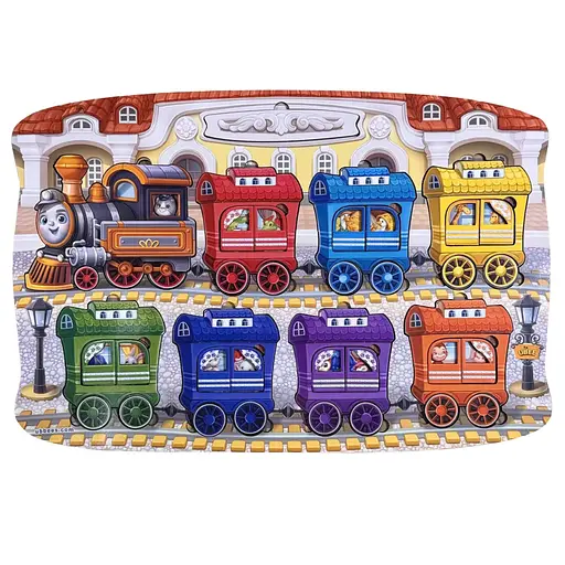 Дерев'яний дитячий сортер "Потяг великий" (ПСД296) PSD296