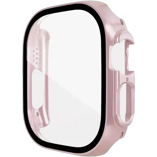 Чехол-накладка DK Пластик Soft-Touch Glass Full Cover для Apple Watch 49mm (pink rose)