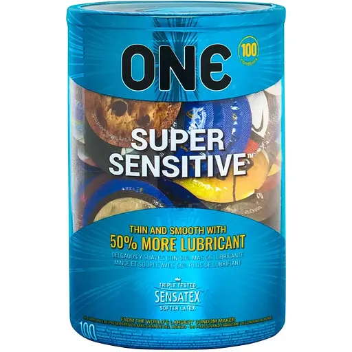 Комплект презервативов One Super Sensitive 100 шт.