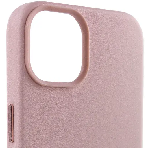 Шкіряний чохол Epik Leather Case AA Plus with MagSafe для Apple iPhone 14, 6.1 Sand Pink - фото 3