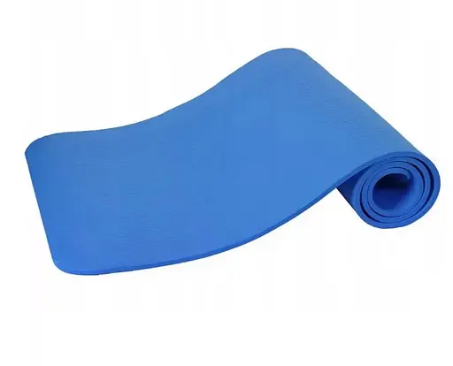 Коврик для йоги и фитнеса Power System PS-4017 NBR Fitness Yoga Mat Plus Blue (180х61х1) (PS-4017_Blue) - фото 4