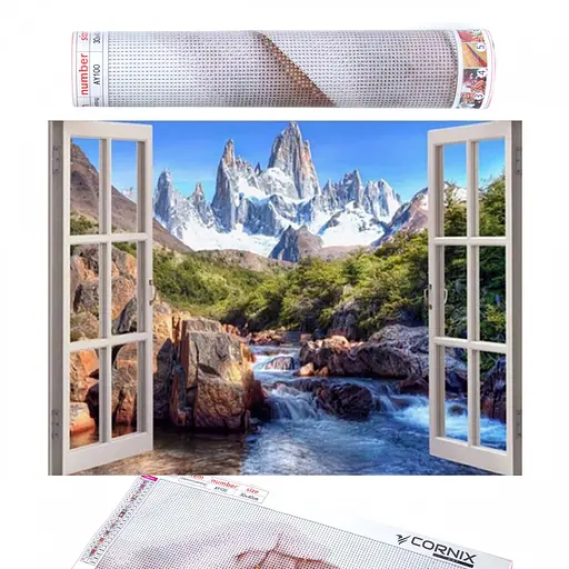 Набір алмазної мозаїки (вишивки) Cornix Art 40 x 30 см AY70 - фото 1