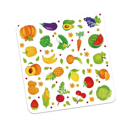 Набор для творчества "Овощи и Фрукты" Vladi Toys VT4206-50, 23 наклейки на планшетке - фото 3