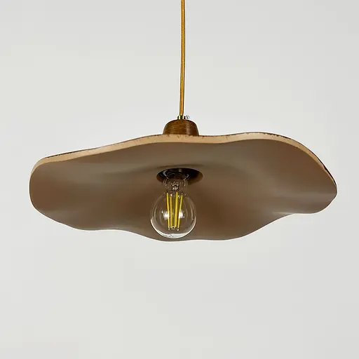 Підвісний світильник-квітка у корпусі Ø 38х9 см з імітацією дерева | Line F | Арт. SGA30-380 - фото 7