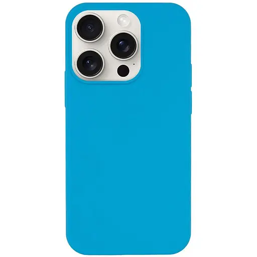 Чохол Epik Silicone Case Full Protective AA NO LOGO для Apple iPhone 15 Pro 6.1 Блакитний/Blue - фото 1