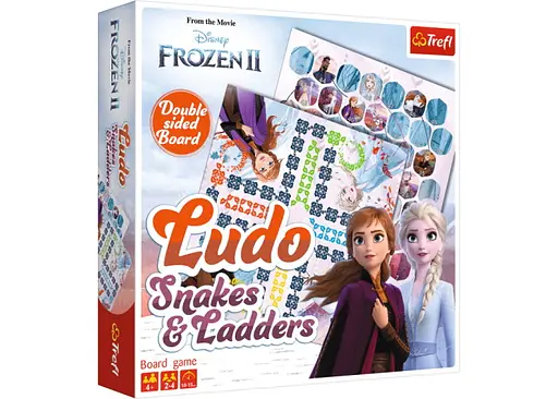 Настільна гра Trefl Лудо 2 в 1. Крижане серце 2 (Ludo 2 in 1: Frozen 2) (02068)