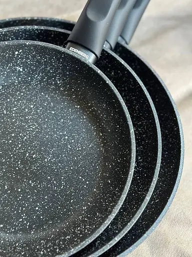 Набір сковорідок Edenberg EB-4115 3 шт чорний - фото 2