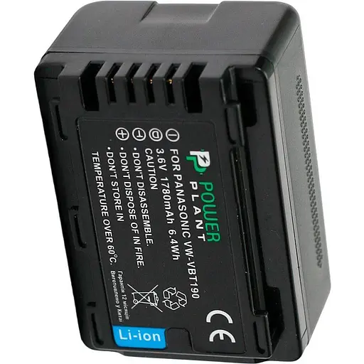 Аккумулятор PowerPlant VW-VBT190 для Panasonic (DV00DV1412) - фото 3