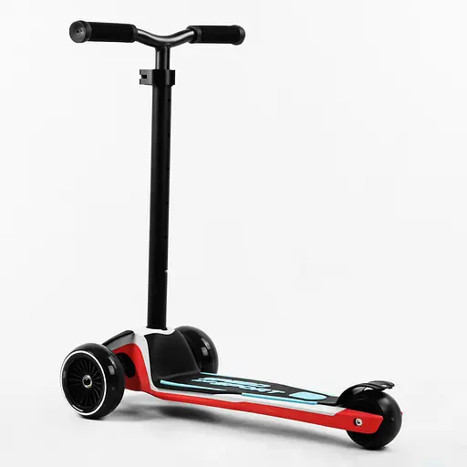 Самокат Maxi Best Scooter 64х18х36 см Чорно-червоний 000231631 - фото 4