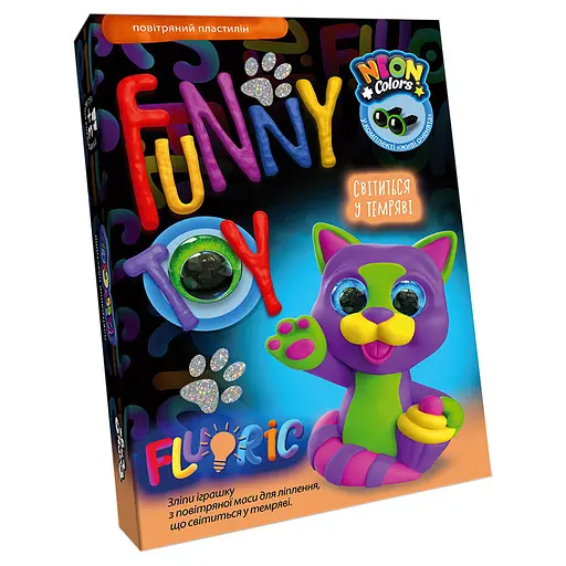 Набор творчества Air Clay Fluoric, 4 цвета, Danko Toys - фото 8